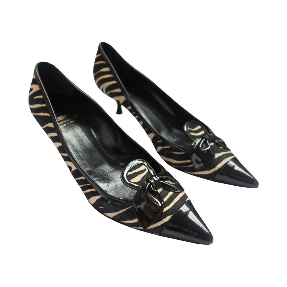 Moschino CheapandChic Zebra Print Heels